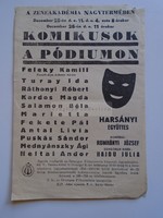 AV836.1  Komikusok a Pódiumon  - 1954  Feleky Kamill Turay Ida Ráthonyi Róbert  Harsányi együttes