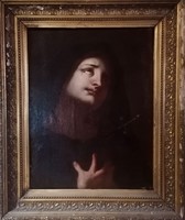 Igazi antik, 400 éves olajfestmény! 17. századi észak-olasz mester! Fájdalmas Mária!