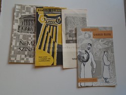 Av838.1 National Theater program booklets 4 pieces (plays and annual programs) 1960s