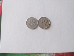 1969 10 pennies 0 inner diameter larger rr!