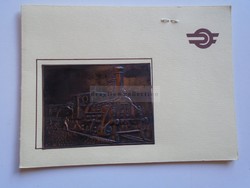 Av837.26 Exquisite máv New Year's greeting card 1987 award-winning railway day 1985 with postcard abroad post