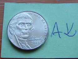 USA 5 CENT 2013 P (Philadelphia Mint) LIBERTY JEFFERSON #AK