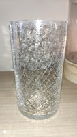 Karcagi fátyolüveg, repesztett üveg pohár