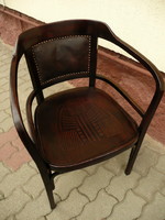 Very rare cosmos lajos kind of Debrecen art deco desk chair with armrests in beautiful and stable condition