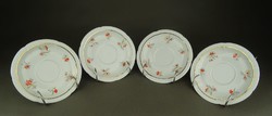 1G120 old flower pattern marked bavaria porcelain saucer 4 pieces