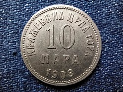 Montenegró I. Miklós (1860-1918) 10 para 1908 (id54475)