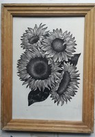 Mcp: Sunflower (woodcut)