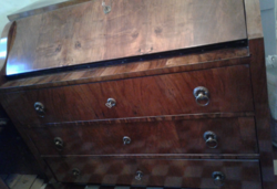 3 Chest of drawers with secretary, writing compartment