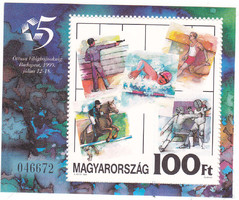 Hungary commemorative stamp block 1999
