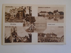 D184947 old postcard ferry 1941 culture house small house-villa ecséri ruin császtai beach anna v