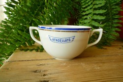 Utasellátó leveses csésze Zsolnay porcelán csésze
