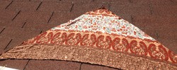 Silk scarf decorated with triangular sequins