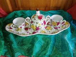 New rosy porcelain coffee set.