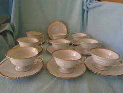 9 Personal baroque marie antoinette style coffee set gift 3 small plates