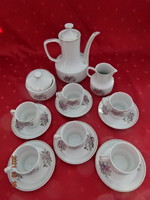 Hollóház porcelain coffee set, six people, 15 pieces. He has!