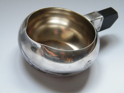 H. Béard ezüst vagy ezüstözött art deco kiöntő edény bakelit fogóval