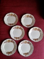 Zsolnay retró luxus 6 darabos tányér