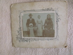 Antik fotó kép családi fénykép