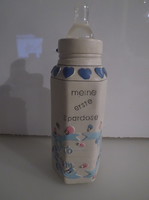Bush - baby bottle shape - 17 x 5.5 - ceramic - convex pattern - German - flawless