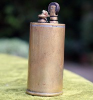 Old ammunition sleeve lighter 3.5 x 8.5 cm petrol military