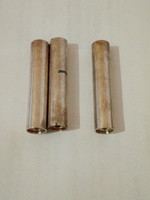 Set of 3 silver cylinders