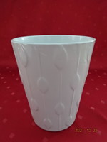 Vietnamese glazed ceramic pot, ikea product, white, height 16.5 cm. He has!