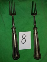 Antique 20 cm alpaca dining villa with 2 Art Nouveau handles, marked according to pictures 8