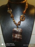 Burberry style necklace