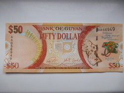 Guyana 50 dollár 2016 UNC