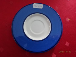 Italian porcelain coffee cup placemat with blue stripes, diameter 12 cm. He has!