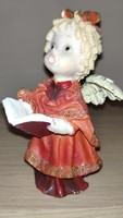 Old hand painted angel figurine ornament