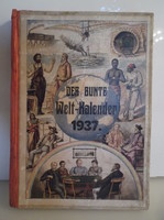 Könyv - 1937 - ÉV - KALENDÁRIUM  - 23,5  x 16  cm - SZÉP ÁLLAPOT