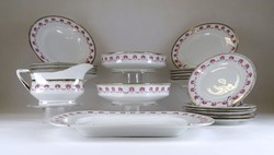 1G353 old rosy German 6 person porcelain tableware 22 pieces