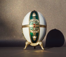 Fabergé tojás stílusú parfüm üveg tartó BJP Jeanne Arthes Byzantine bizánci edp tartó