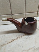 Pipe-shaped ceramic ashtray for sale!