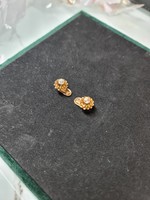 0.7 ct gyémánt fülbevaló- Clipses -csatos arany fülbevaló pár briliáns csiszolású gyémántokkal