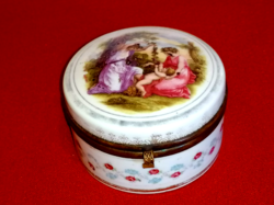Antique, sceney porcelain box