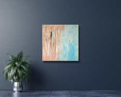 80x80 cm - Blue Harmony N1 Modern Abstract
