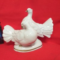 Old German, Germany Lippelsdorf, Bertram Wagner & Apel Dove Pair Porcelain Figurines.