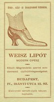 Weisz Lipot modern shoemaker advertising flyer 1930s