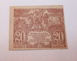 Régi utalvány 1920. Ausztria 3.6