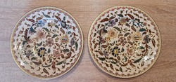 Zsolnay decorative plates in pairs