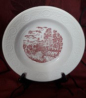 Régi fajansz porcelán tányér
