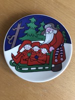 Ritka! Régi finn ARABIA porcelán karácsonyi tányér