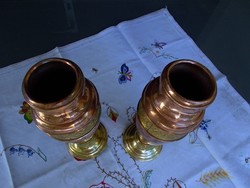 S18-12 copper vase in pairs