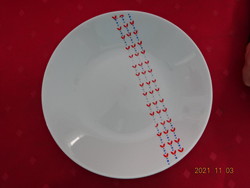 Zsolnay porcelain deep plate with blue - red pattern, diameter 22 cm. He has!