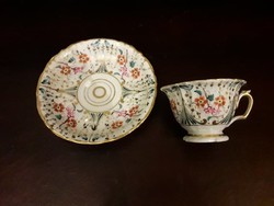 Antik "PRAG" csésze  + kis tányér.