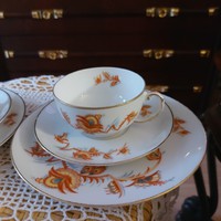 Antique thomas bavaria porcelain tea, breakfast set, tableware special pattern, marked, flawless
