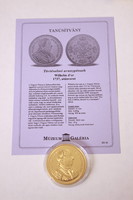 Történelmi aranypénzek - Wilhelm d'or 1737 utánveret