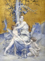 Luc-olivier merson - allegory of time - reprint
